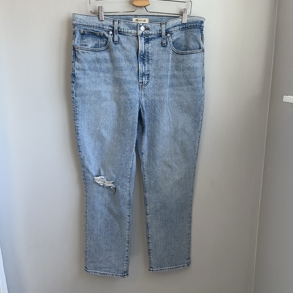 Madewell The Perfect Vintage Crop Jean in Sudbury Wash SZ 32 - Picture 6 of 9